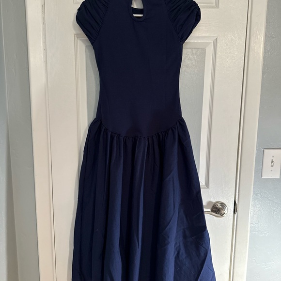 Free People Afternoon Elegance Blue Midi Dress - Picture 2 of 4